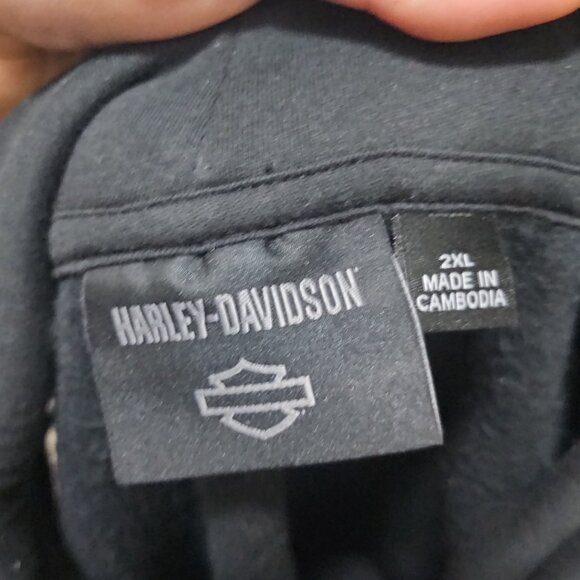 Harley Davidson Screamin Eagle Sleeveless Hoodie - Picture 3 of 3